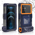 Waterproof Protective Case for Phones Up to 6.9 Inch with Lanyard T377795