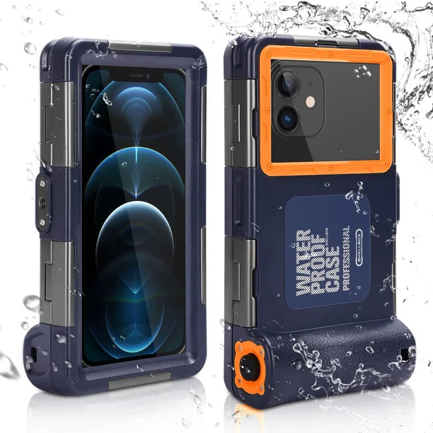 Waterproof Protective Case for Phones Up to 6.9 Inch with Lanyard T377795