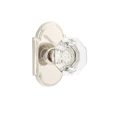 Double Dummy Clear Knob with Bright Nickel O9520