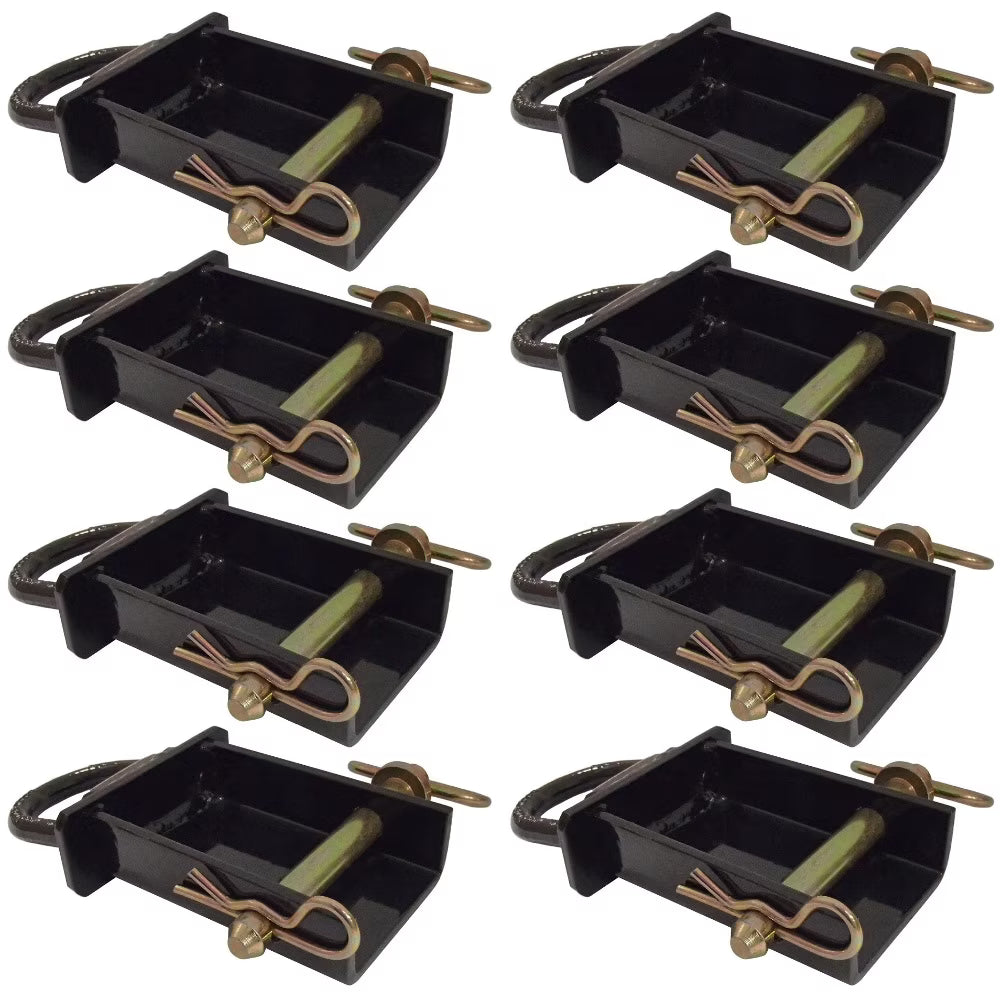 8 Removable D-Ring Stake Pockets for Flat Beds and Utility Trailers N260