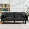 Modern Linen Fabric Convertible Sofa Bed with Adjustable Back and Arms A224