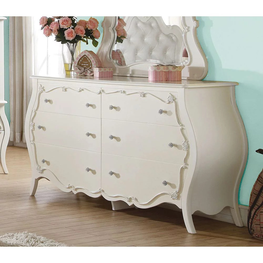 Pearl White Dresser F887
