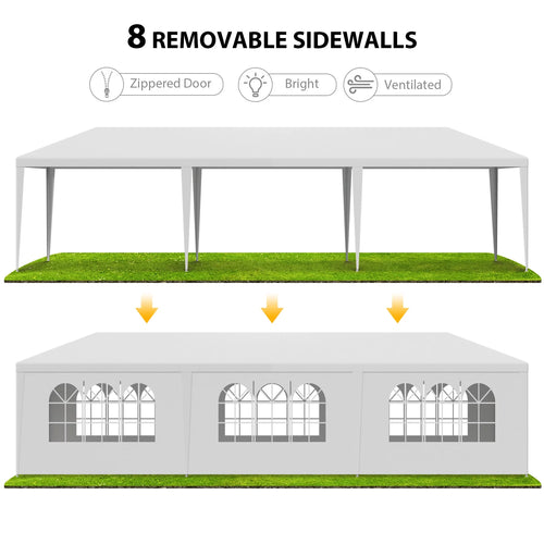 10'x30' White Outdoor Party Tent O6193