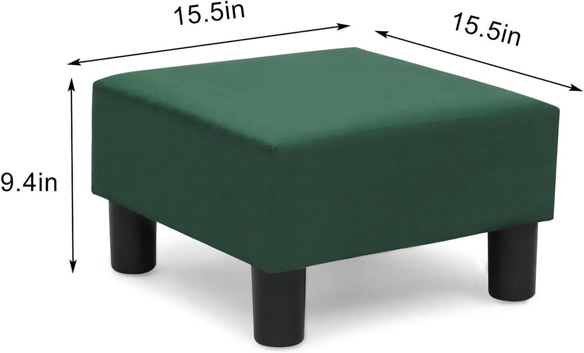 Small Modern Velvet Footstool Ottoman A357