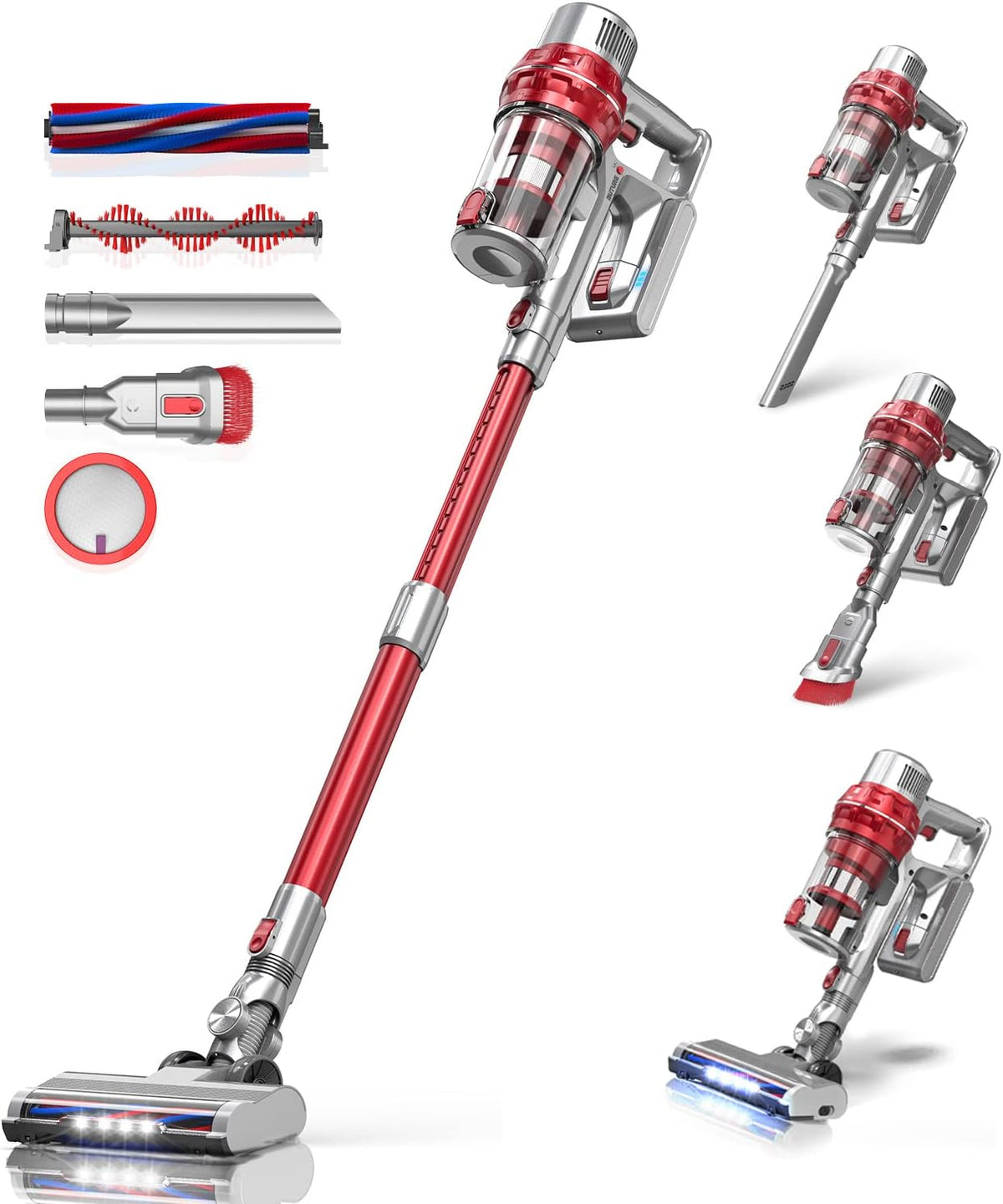 Cordless Stick Vacuum Cleaner with Detachable Battery P140