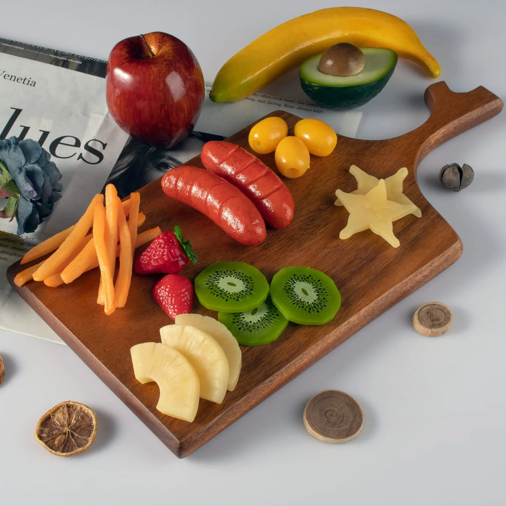 Acacia Wooden Cutting Board with Grip Handle F735
