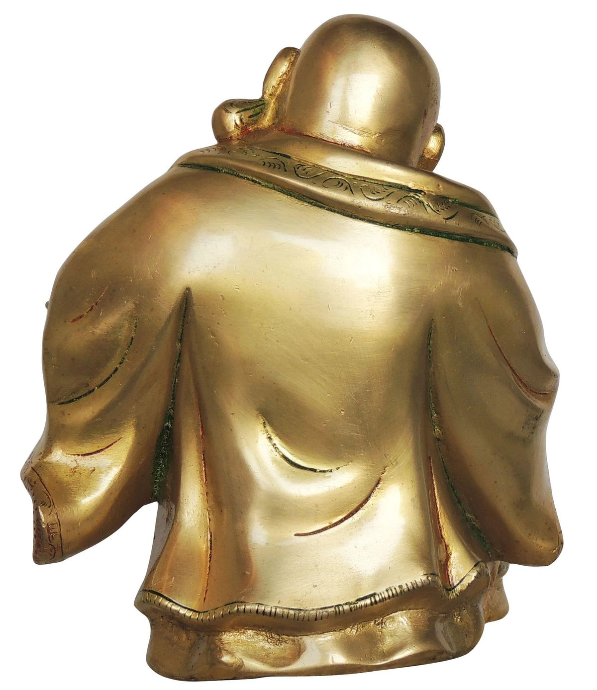 Brass Laughing Budha Idol Statue J44350