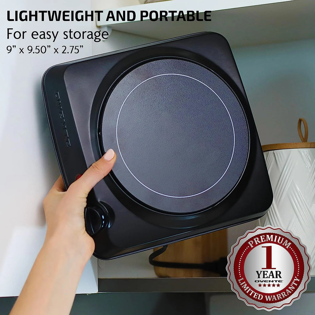 Black Infrared Single Burner Electric Hot Plate B738593
