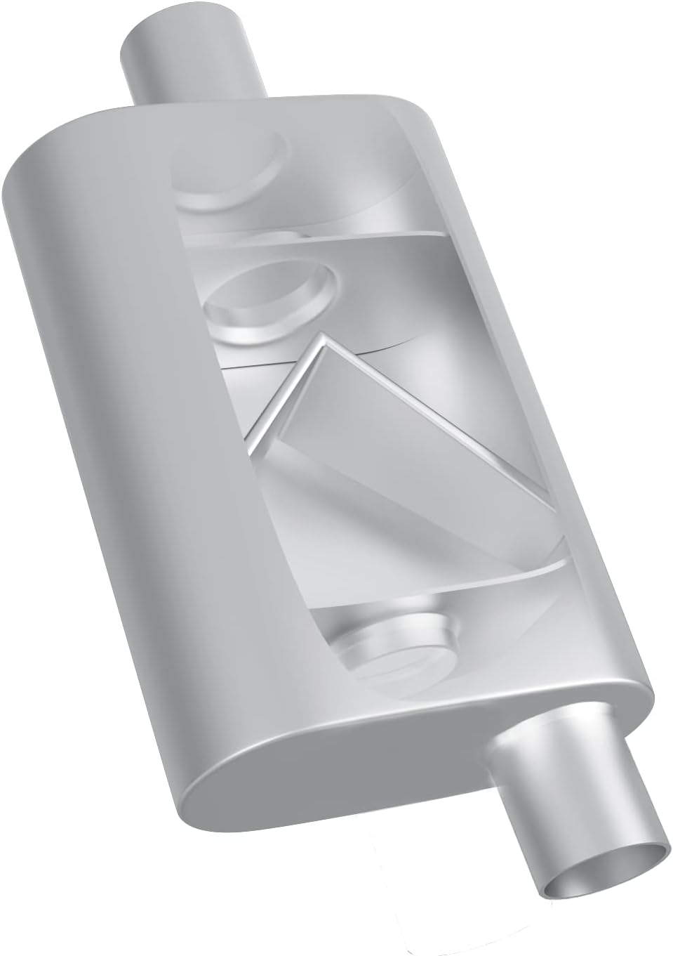 2 inch Inlet/Outlet Dual Chamber Muffler Pack of 2 P5816