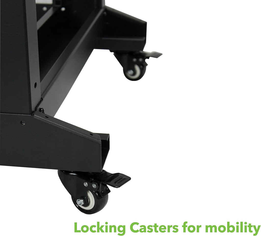 22U 4-Post Open Frame Server Rack Black Y1516