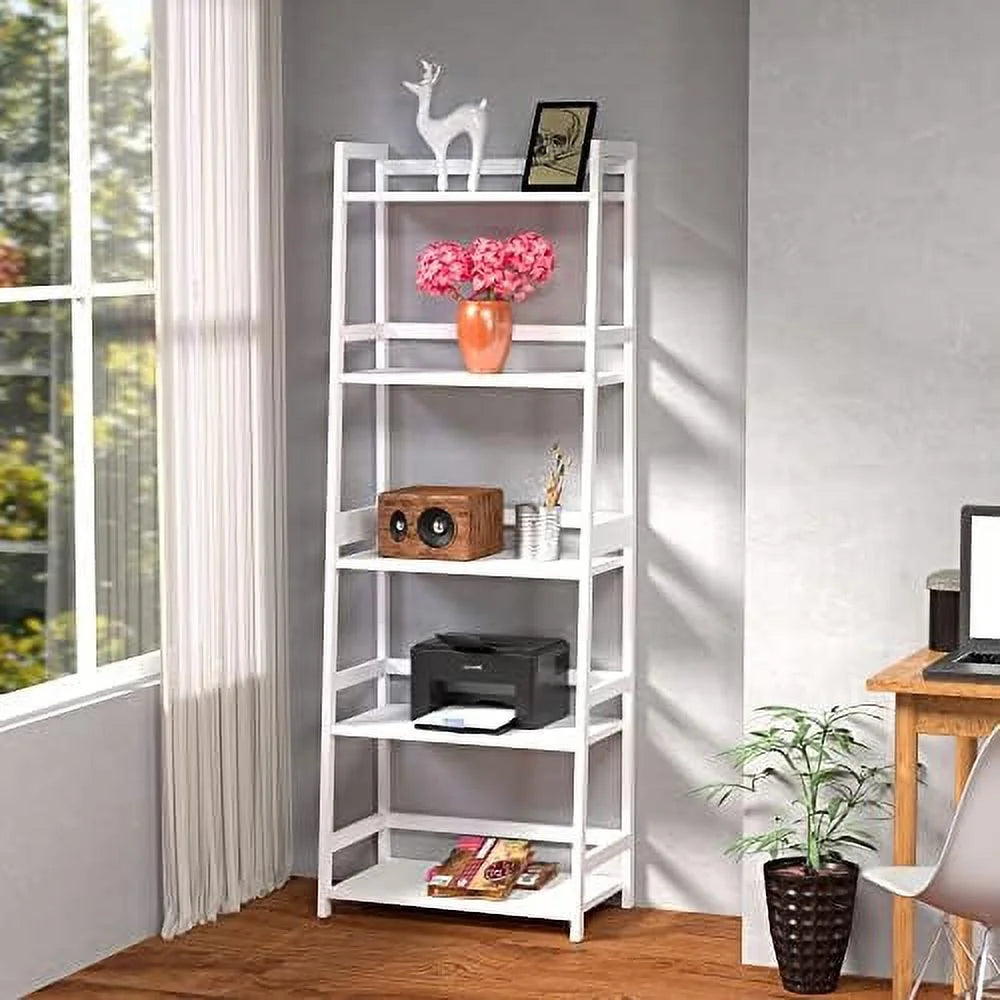 White Bookshelf Bookcase Shelves U55484