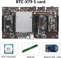 Mining Motherboard with 5 PCI-E 3.0 Slots X4067