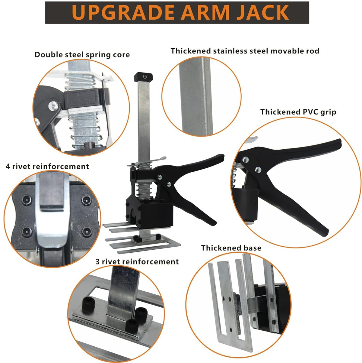 150KG Hand Jack Tool Furniture Lifting Levelers (2PCS) D90150
