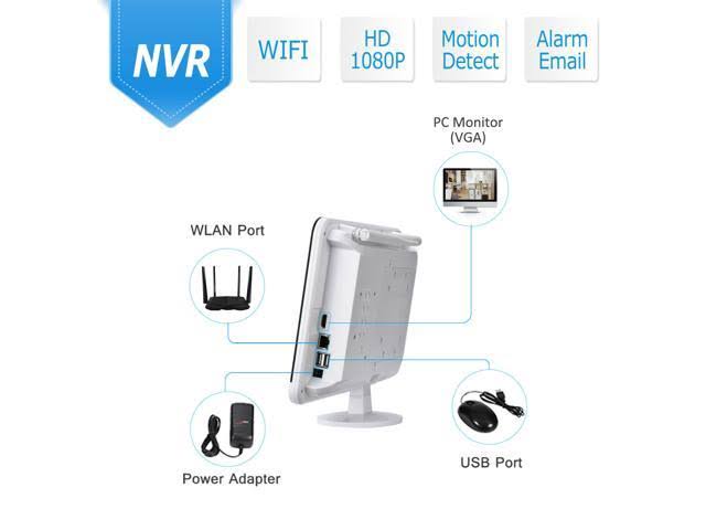 8CH 1TB NVR 1080p Wireless Security Camera System U295178