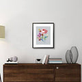 Gray Print Wrapped in Canvas, Black Framed Y468528