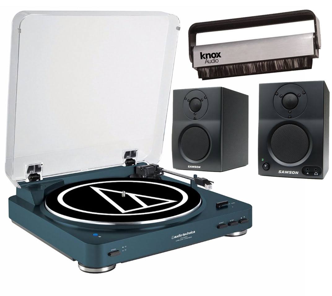 Turntable with Monitors and Brush Q4515