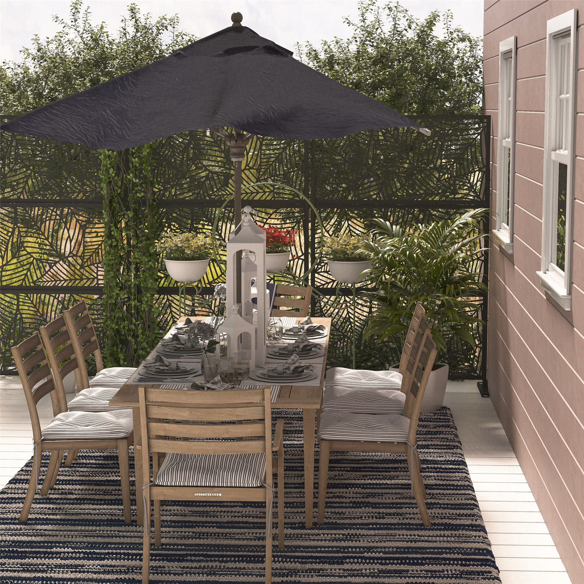 Rust Outdoor Privacy Screen F12376