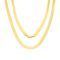 10k Yellow Gold Herringbone Chain Necklace 16" - 24" R98498