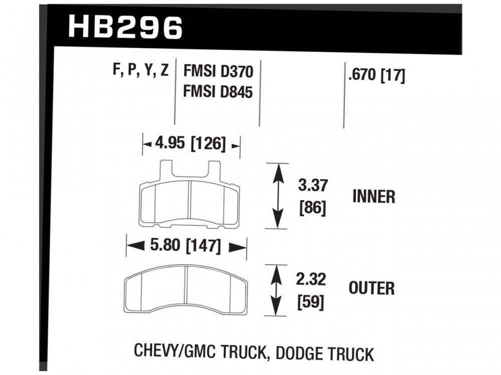 HPS Brake Pads B592