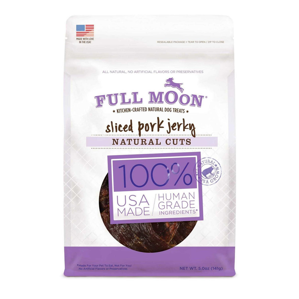 Natural Cut Pork Jerky Dog Treats B279